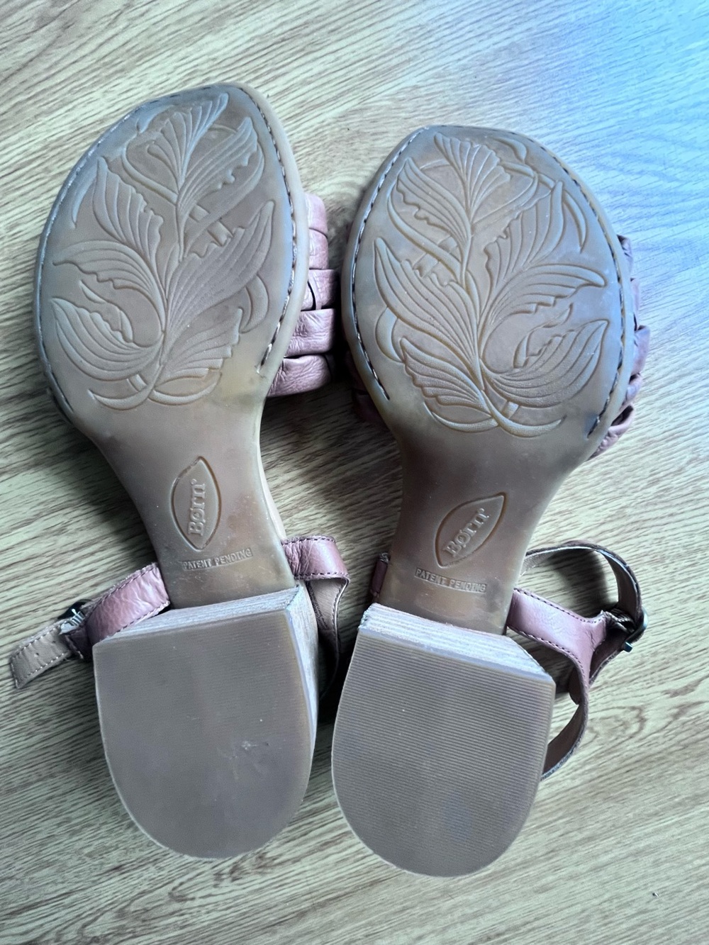 Born Braided Brown Leather Slingback Sandals - Picture 5 of 7